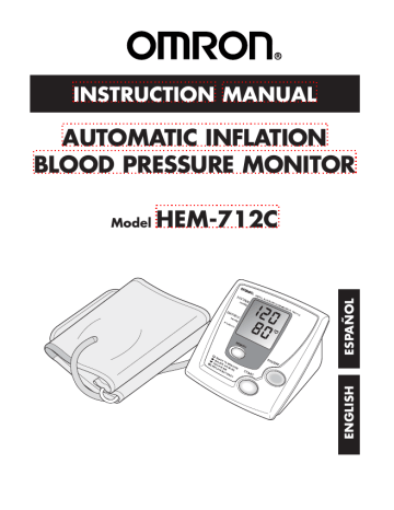 Omron IntelliSense HEM-712C Instruction Manual | Manualzz