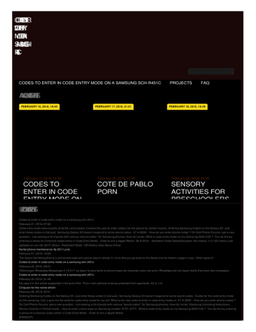 Codes To Enter In Code Entry Mode On A Samsung Sch Manualzz Codes To Enter In Code Entry Mode On A Samsung Sch Manualzz