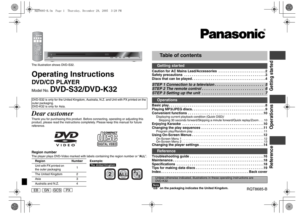 Panasonic dvd k33 схема