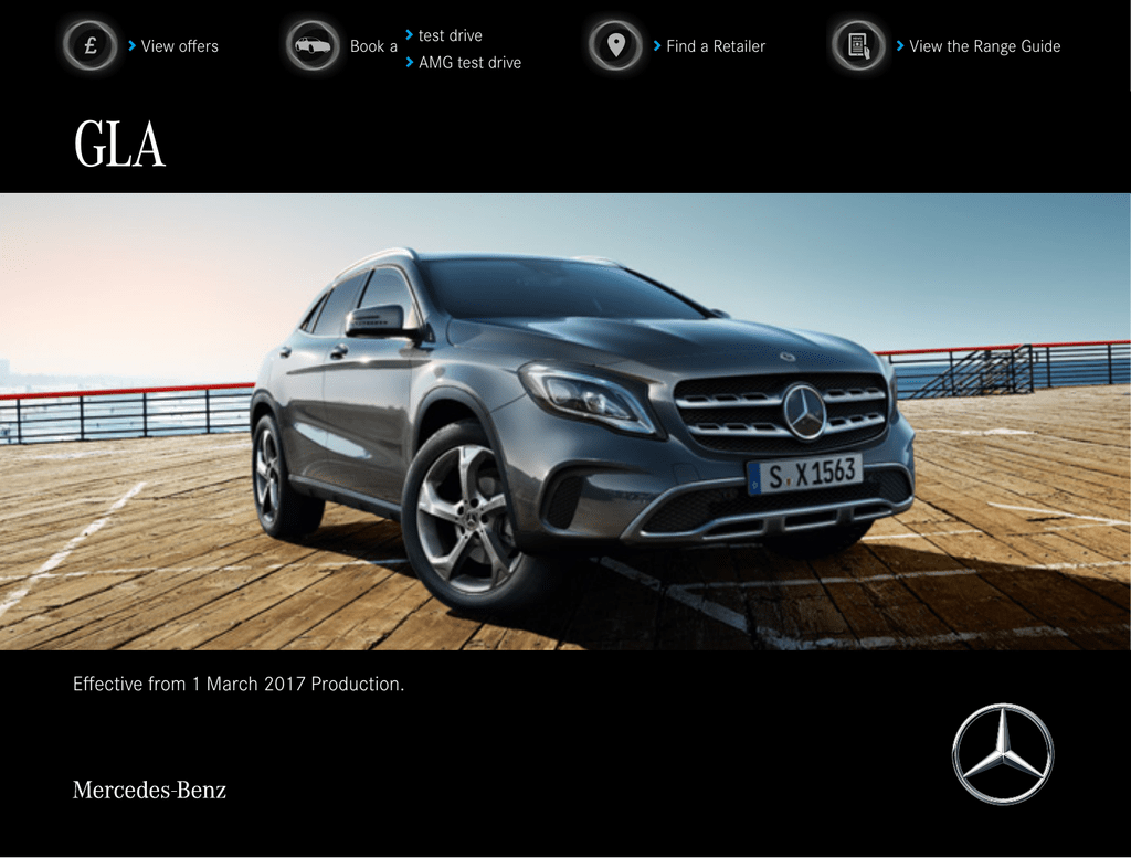 Effective From 1 March 2017 Production Mercedes Benz