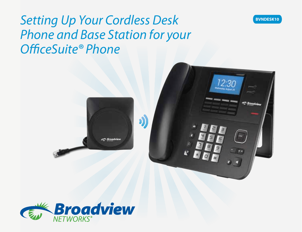 Broadview BVNDESK10 SettingUp Manual Manualzz