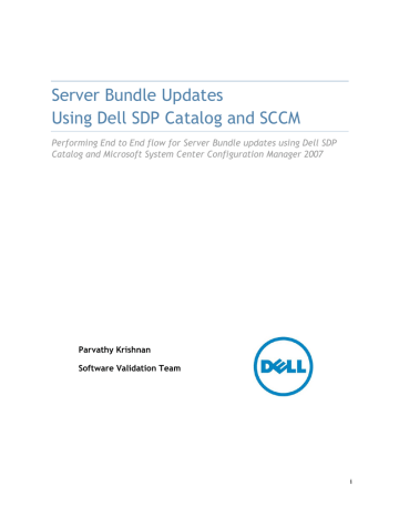 Server Bundle Updates Using Dell Sdp Catalog And Manualzz