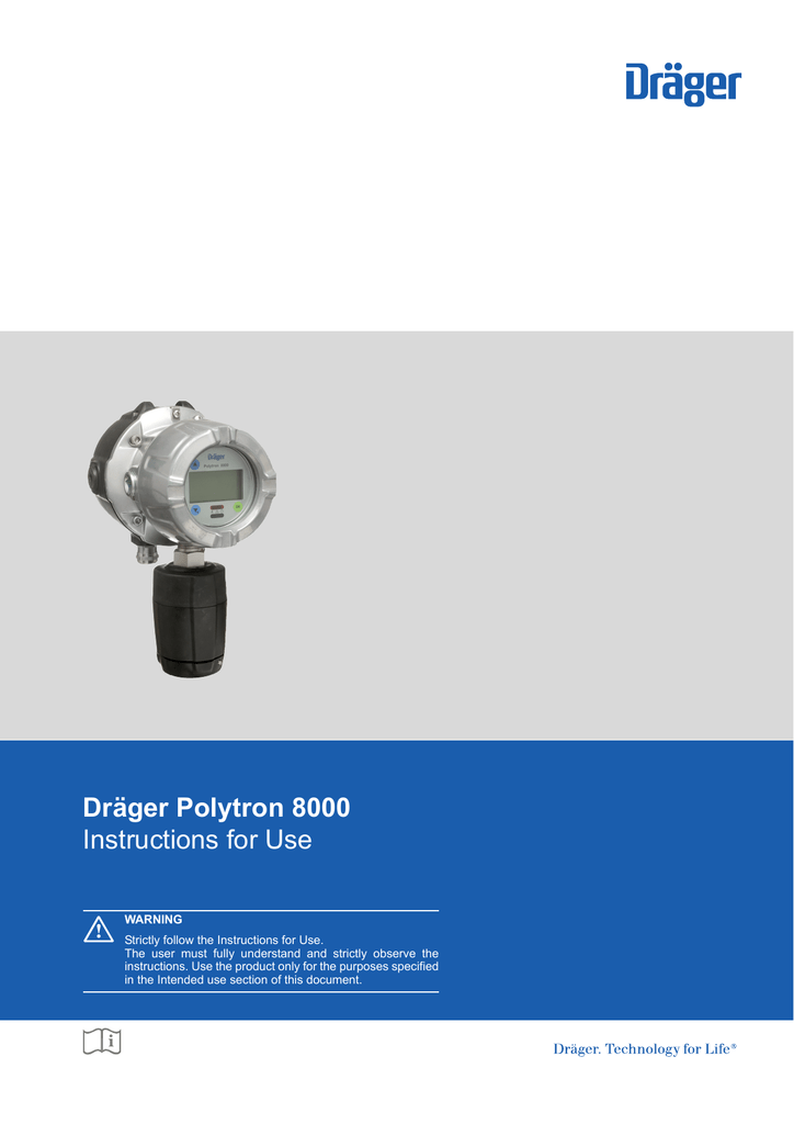 Dräger Polytron 8000 Instructions for Use Manualzz