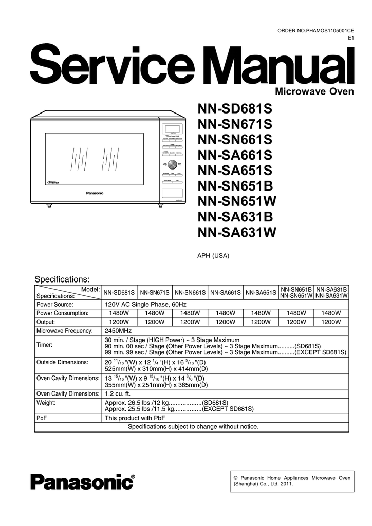 PANASONIC CONTROL PANEL ASSEMBLY WITH MAIN BOARD FOR MICROWAVE NN-SA651S E4.1 