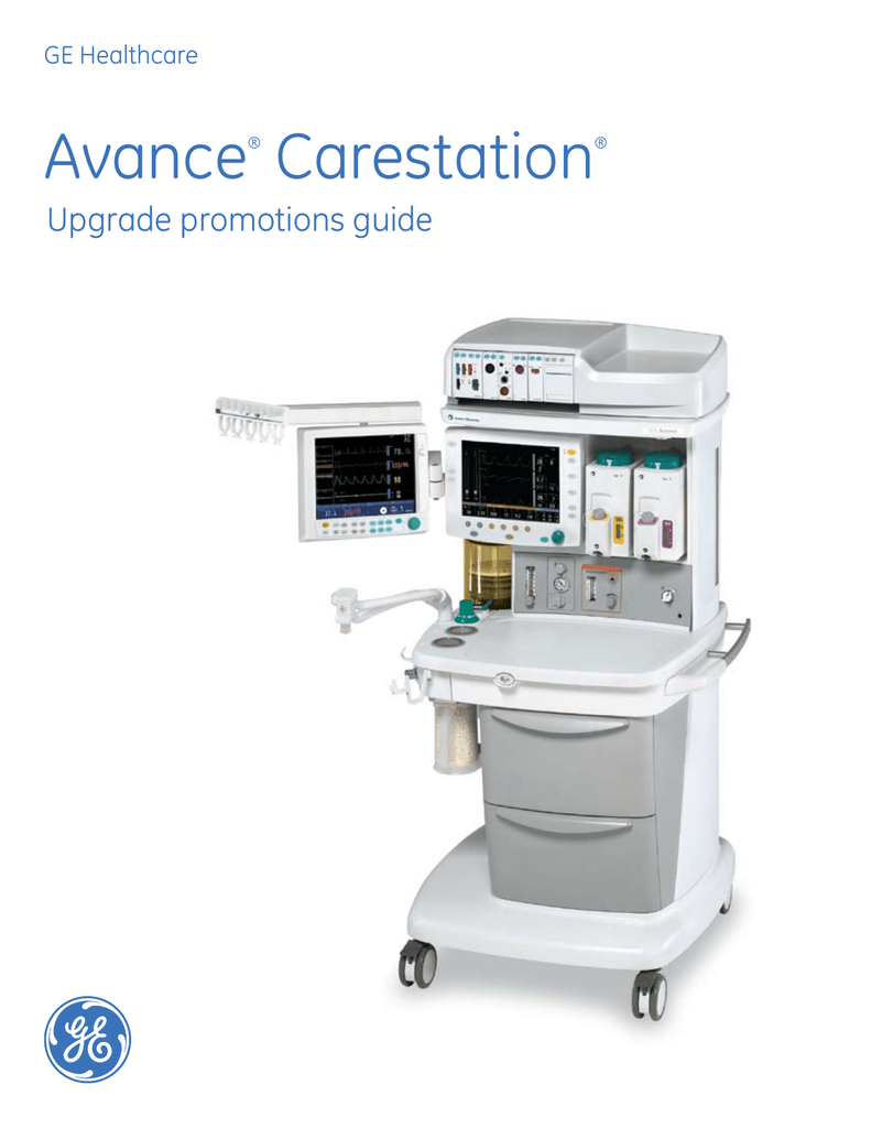 Avance® Carestation - Service Shop from GE Healthcare | Manualzz