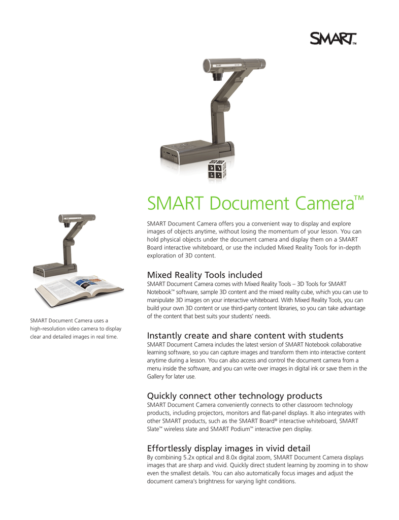 Smart Document Camera Smart Technologies Manualzz Com