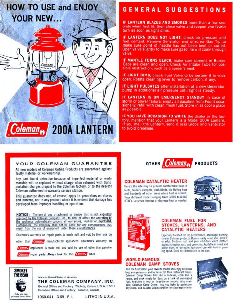 Coleman 200A Owner's manual Manualzz