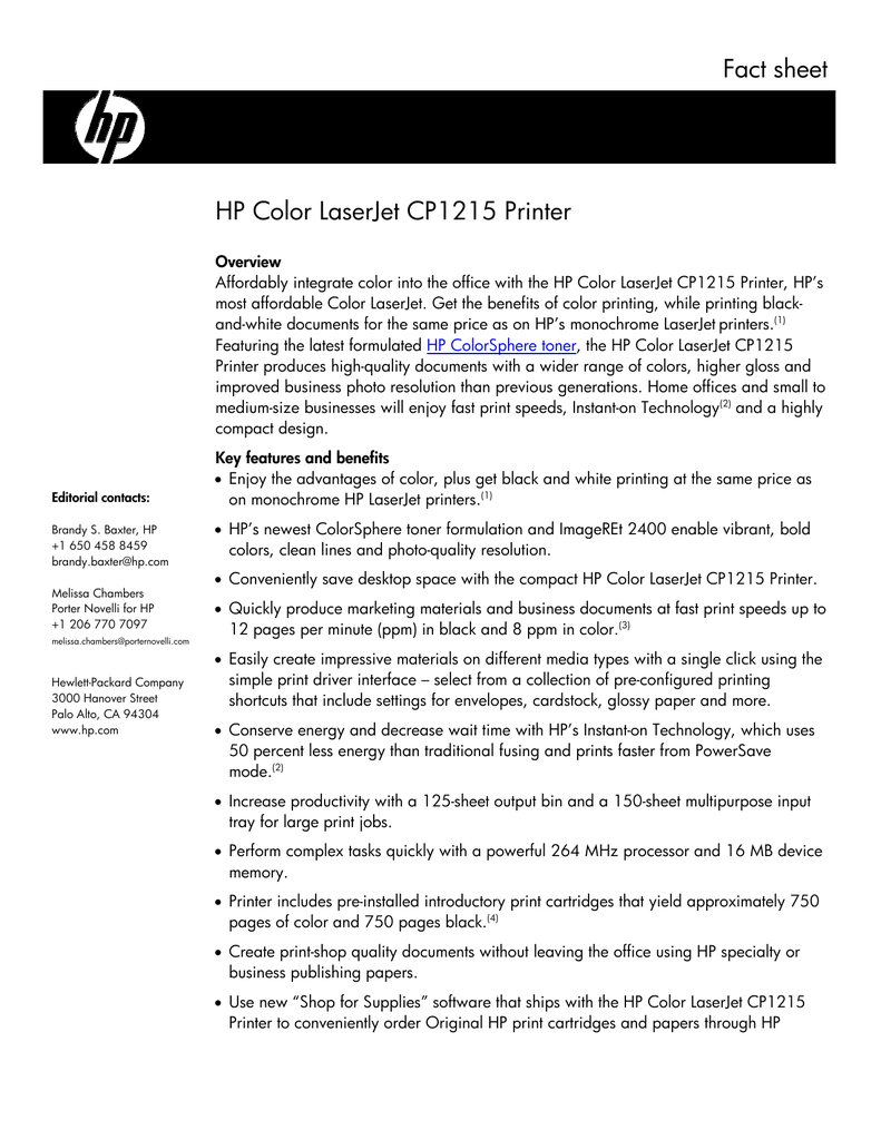 hp cp1215 printer price