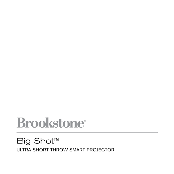 Brookstone Big Shot manual Manualzz