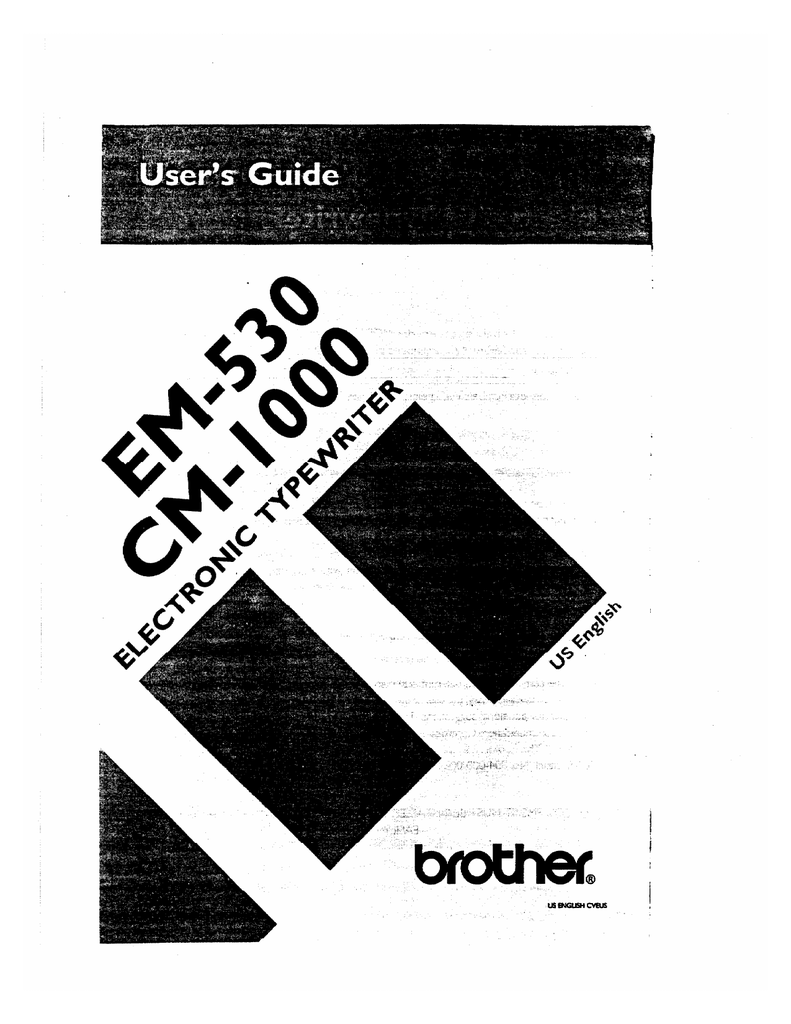 Brother Em530 User Manual Manualzz