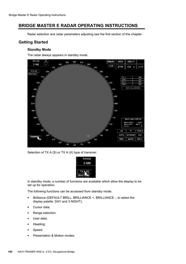BRIDGE MASTER E RADAR OPERATING INSTRUCTIONS Manualzz