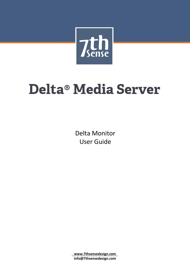 Delta Monitor User Guide Manualzz