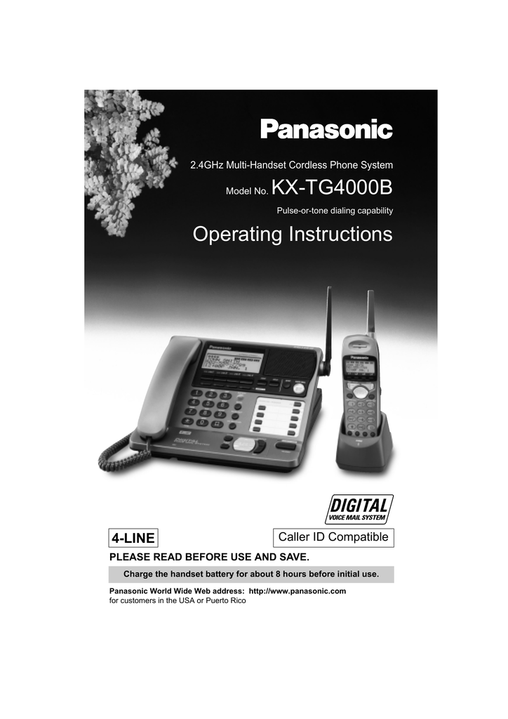 User Manual For Panasonic Telephone