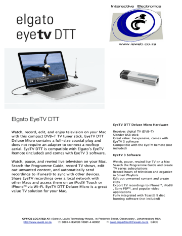 eyetv compatibility