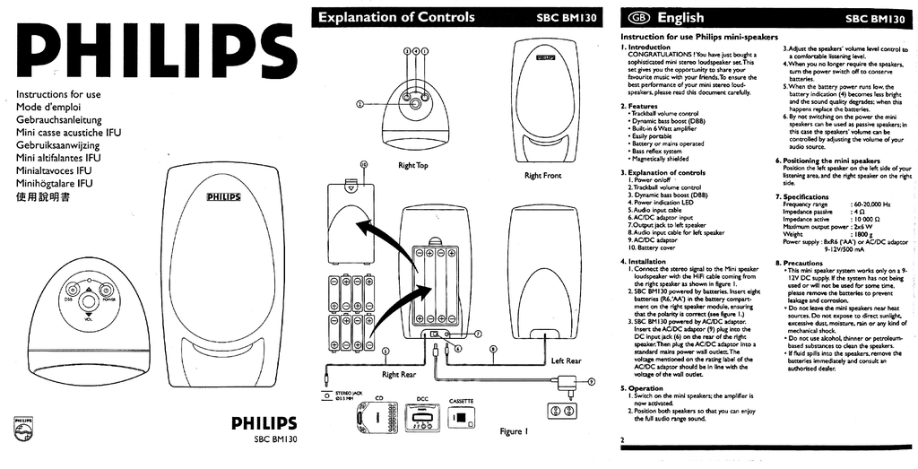 Схема микрофона philips sbc me570