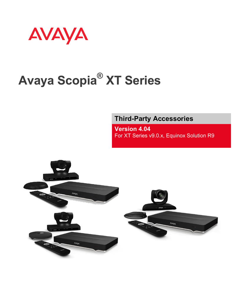 Third Party Accessories For Scopia Xt Series Manualzz Com