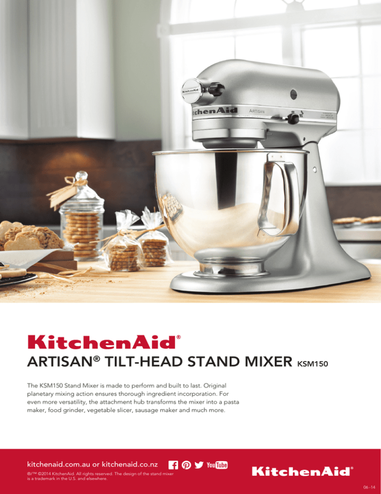 Artisan Tilt Head Stand Mixer Ksm150 Manualzz