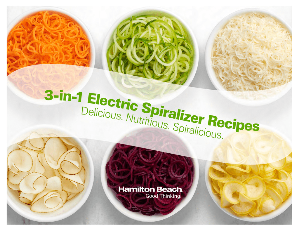 Hamilton Beach 3-in-1 Electric Spiralizer - 70930