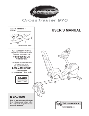 Pro-Form PFEX39911 User manual | Manualzz