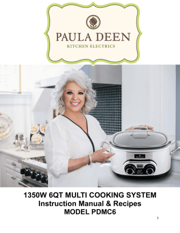 Paula Deen Pressure Cooker Steamer, Rack & Separator 