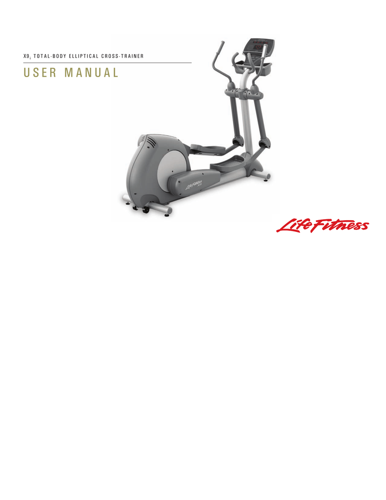 Life Fitness X9 User Manual Manualzz