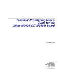 Tensilica ML605 XT-ML605 Prototyping Board User's Guide