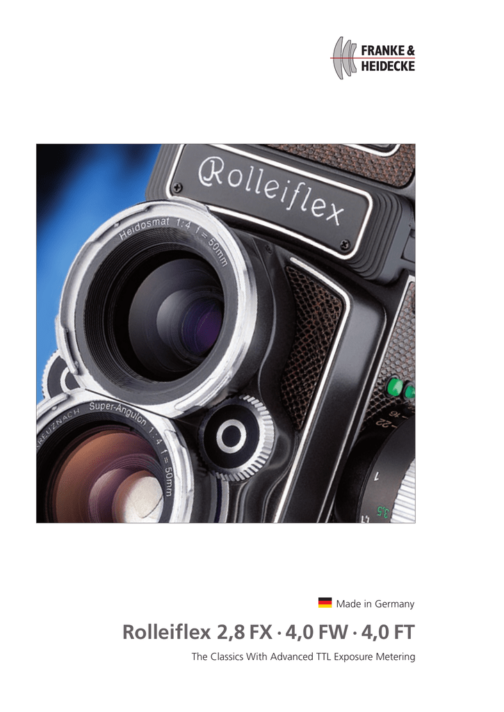 rolleiflex 2.8 fx medium format tlr manual