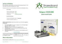 Netgear DGN1000 - Wireless-N Router With Built-in DSL Modem Quick Install Manual