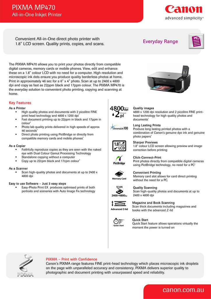 how to take cover off canon mp470 printer