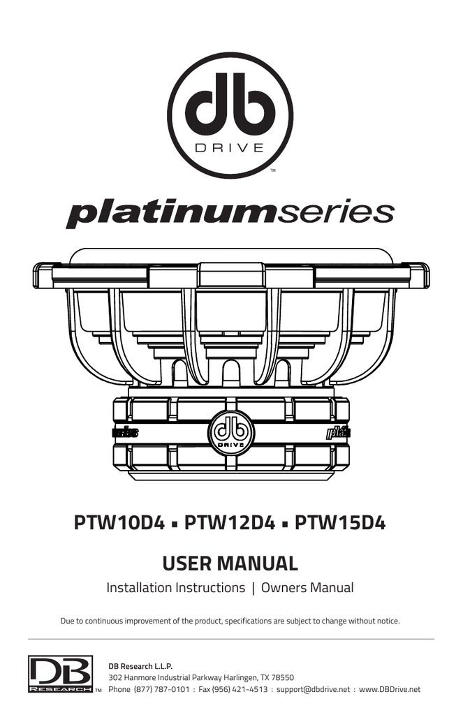 Db 2024 drive ptw12d4