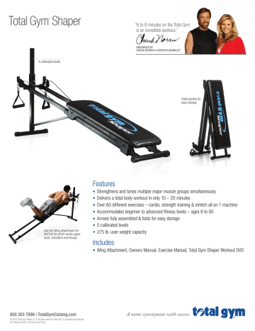 Total Gym Shaper Manualzz