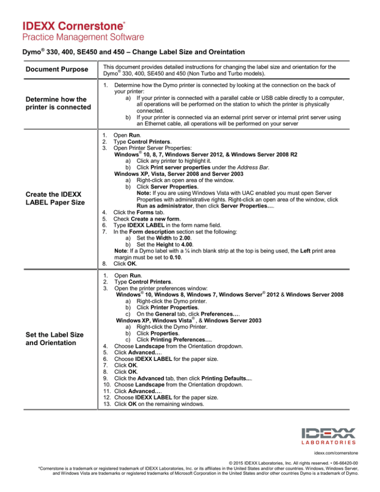 dymo turbo 330 software windows 10