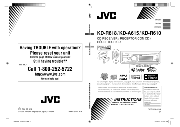 autoradio JVC KD-R611 - accessoire audio video