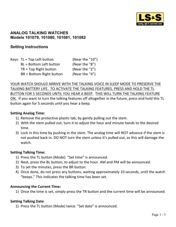 how to set the time on a digital watch with 4 buttons