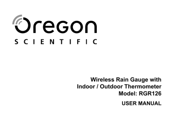 Oregon Scientific RGR126 Wireless Rain Gauge with Indoor and Outdoor  Thermometer