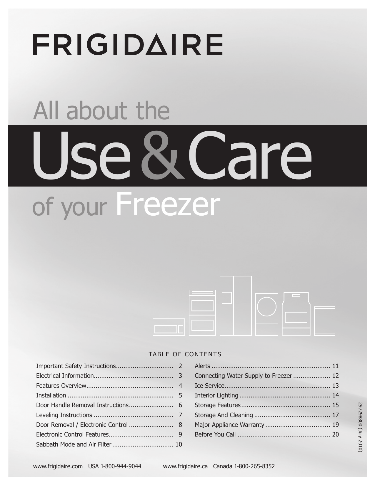 Frigidaire Fpuh19d7lf Use And Care Manual Manualzz