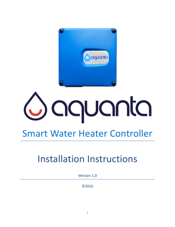 Smart Water Heater Controller Installation Instructions Manualzz