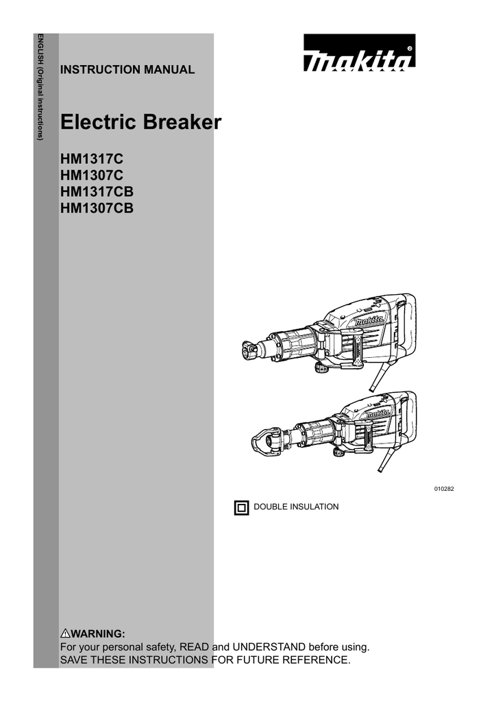 HM1307C Makita Jackhammer Manualzz