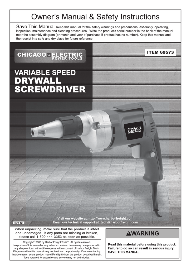 Power tool use and care Manualzz