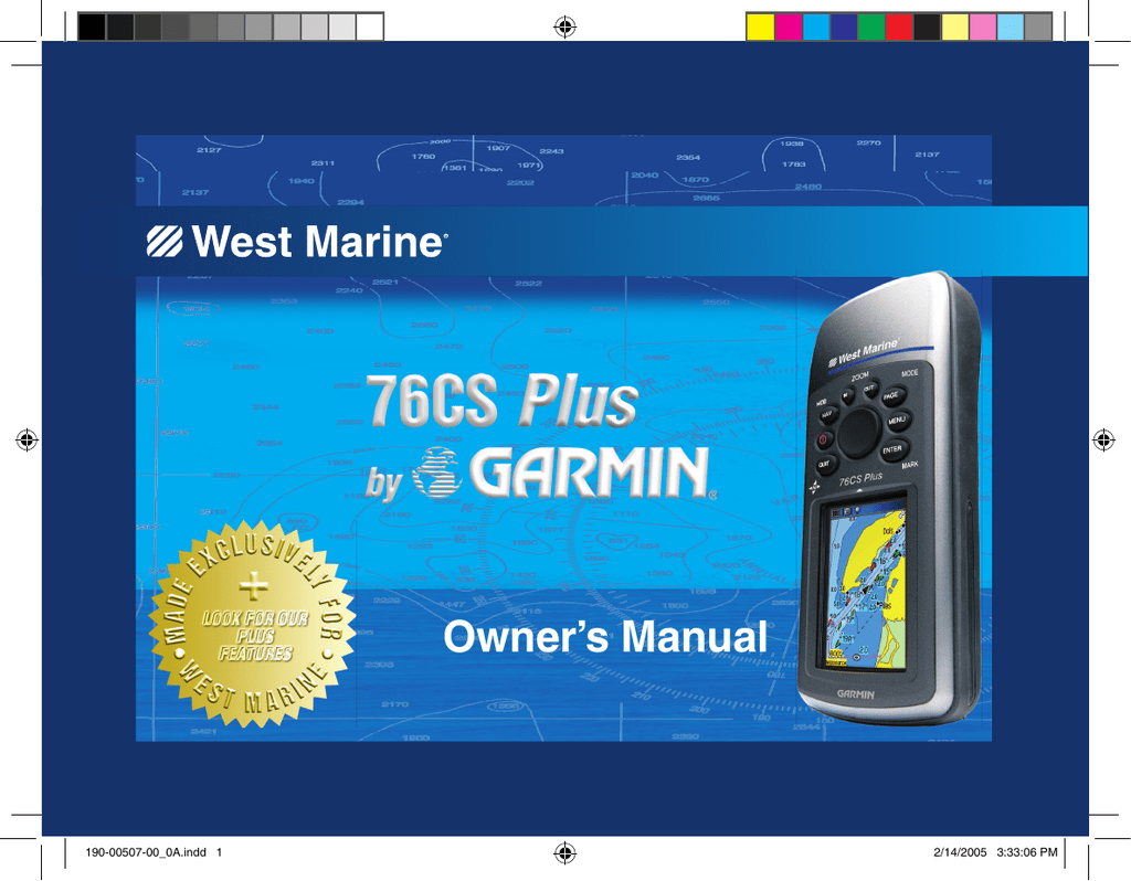 West Marine 6938666 WM76CS Plus Handheld GPS Owner's Manual Manualzz