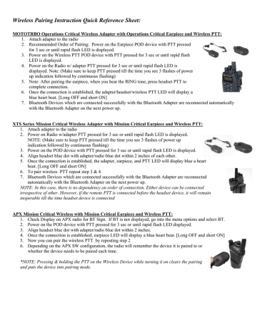 Pairing Instruction Cheat Sheet Manualzz