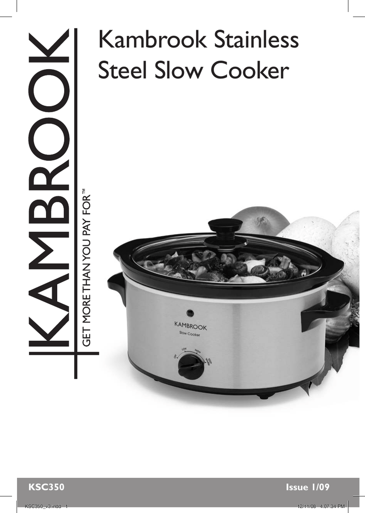 Kambrook Slow Cooker Parts Reviewmotors.co