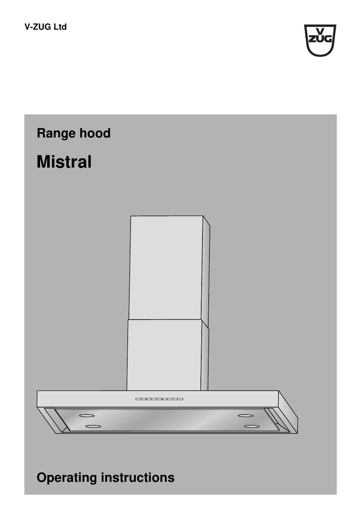 Range hood Mistral Manualzz