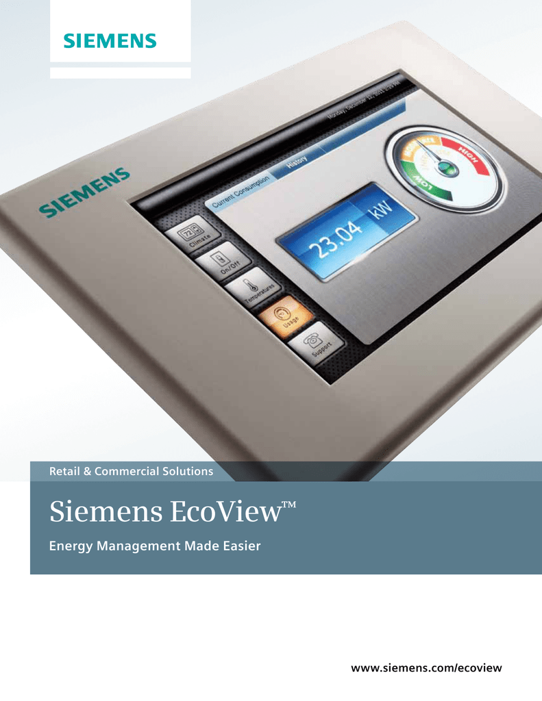 Siemens Ecoview Energy Management System Manualzz
