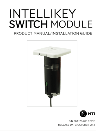 Intellikey Switch Module ISM Product Manual/Installation Guide | Manualzz