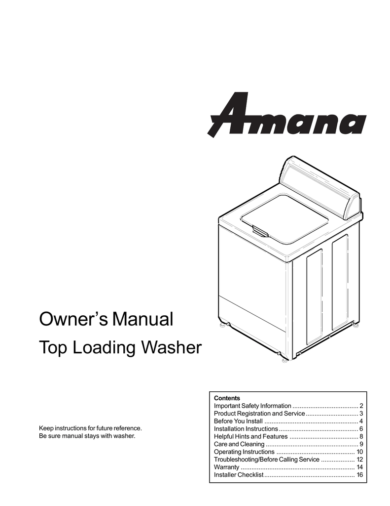 How Do You Reset Amana Washing Machine at Elizabeth Landry blog