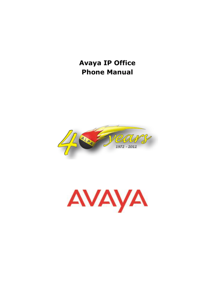 Avaya IP Office Phone Manual | Manualzz