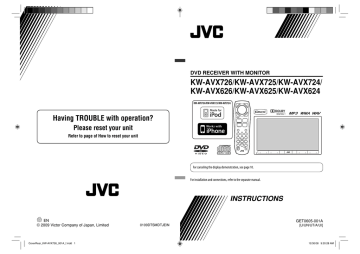 Jvc Kw Avx626 User Manual Manualzz