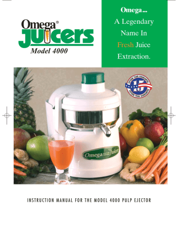 omega juicer model 1000 instruction manual