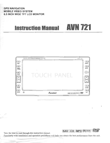 Farenheit | AVN-721 | Owner's manual | Instruction Manual MIN 12 | Manualzz